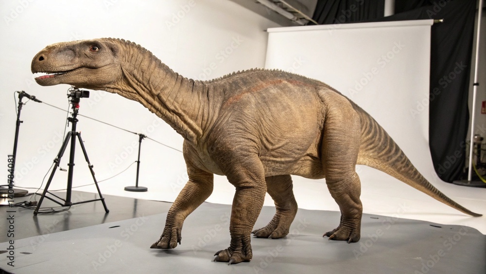 Fototapeta premium Anteosaurus on studio background 