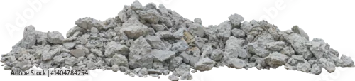 Panel kuchenny z motywem A large pile of rubble consisting of various sizes of broken concrete pieces, ideal for construction or recycling purposes