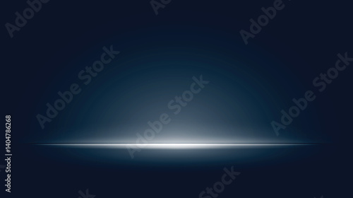 Empty stage with spotlight. Illuminated light background. Light effect design. Vector illustration