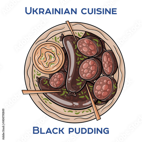 Krovyanka is a traditional Ukrainian sausage made from pig's blood, buckwheat, and spices, offering a rich and unique flavor.