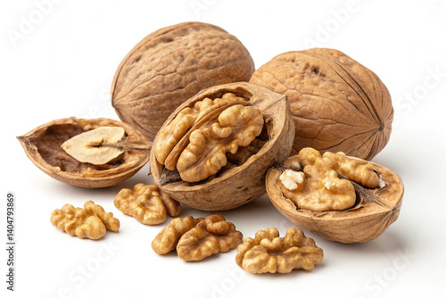 walnut image on white background image