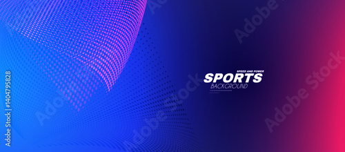 Abstract sport background with light effect. Geometric futuristic design.