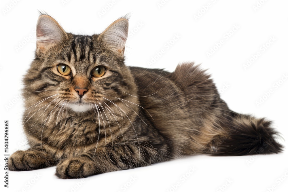 Isolated cat on white background perfect for creative projects and marketing use Isolated cat on white background perfect for creative projects and marketing use