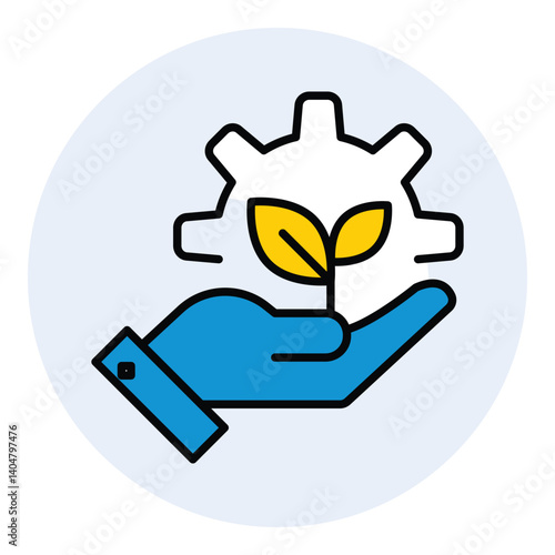 Nature and Environmental Sustainability vector Icon Design