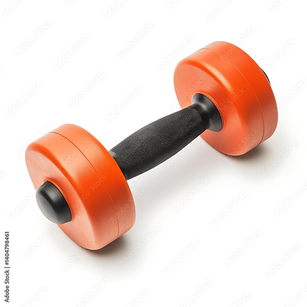 Gym Dumbbell with Rubber Grip for Strength Training Concept Gym Dumbbell with Rubber Grip for Strength Training Concept