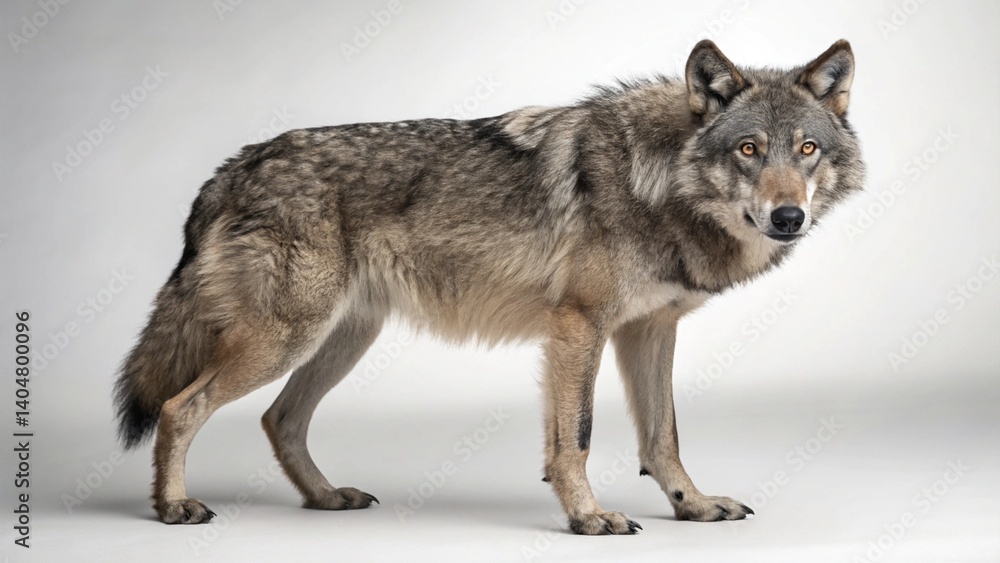 Apennine Wolf on studio background
Apennine Wolf on studio background