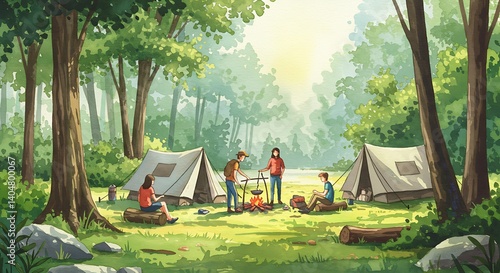 Forest's Embrace AI Generated