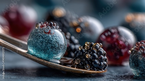 Boysenberries and Olallieberries Displayed in Natural Setting – Fresh Superfood Ingredients for Molecular Gastronomy