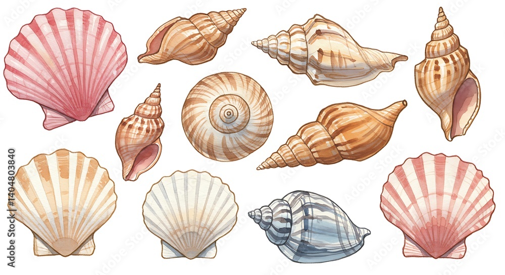 Seashell Symphony AI Generated