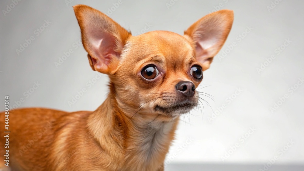Apple Head Chihuahua on studio background
Apple Head Chihuahua on studio background