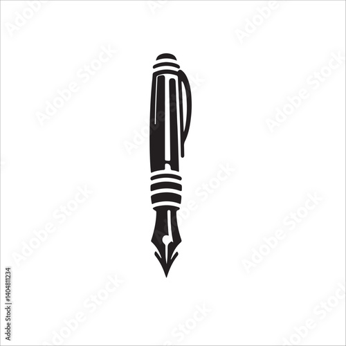 silhouette vector of a pen
