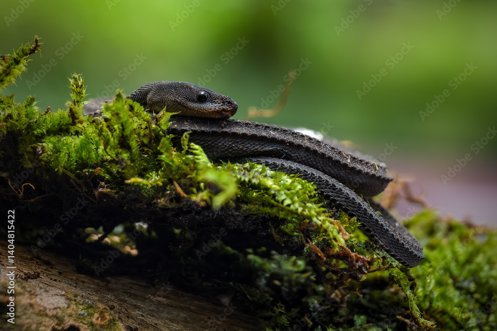 Xenodermus javanicus, also known as the dragon snake Xenodermus javanicus, also known as the dragon snake