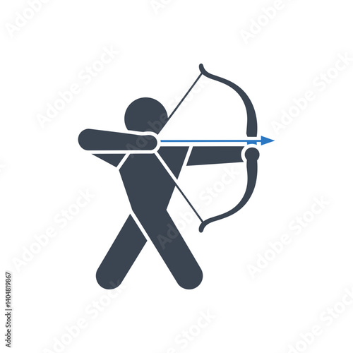 Archer Aiming Icon