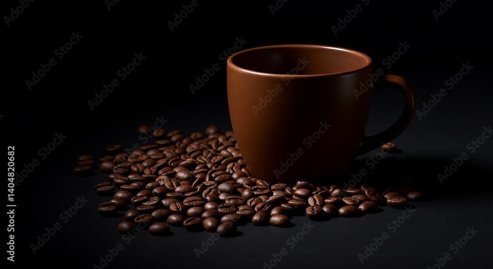 Fototapeta premium Midnight Brew AI Generated