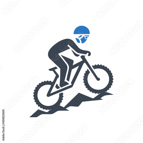 Mountain Biking Icon