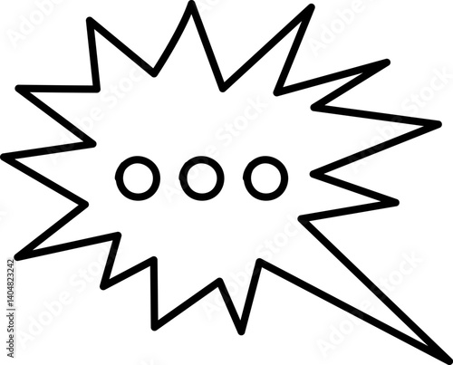 Chat Message Line Icon Set. Speech Bubble, Dialogue, chatting box, message box Talk chat thin conversation dialog symbols. Balloon doodle style of thinking sign symbol. Voice message comic cloud.