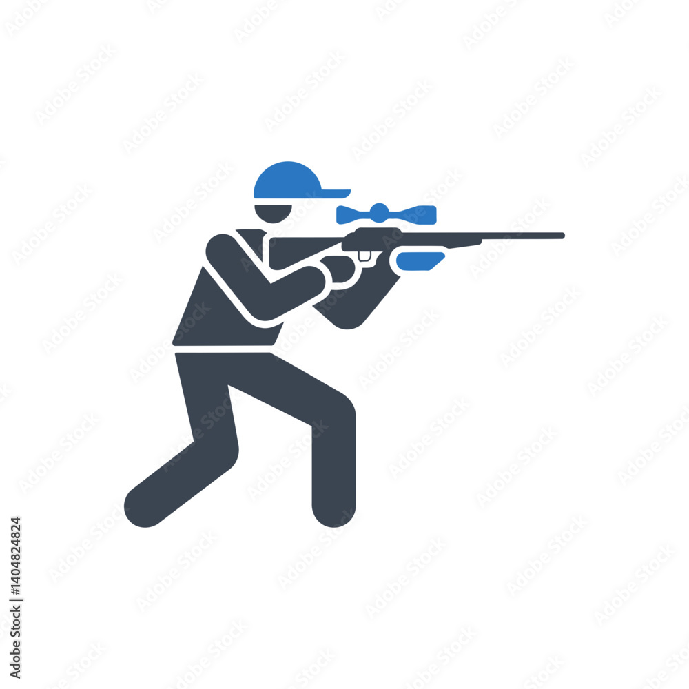 Naklejka premium Sniper Aim Icon