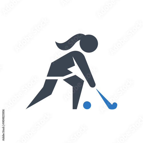 Field Hockey Player Icon
