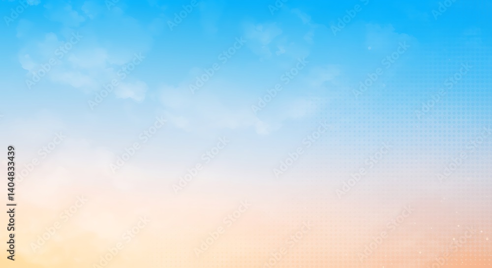 Fototapeta premium Celestial Hues: A Soft-Focus Dream of Sky and Cloud AI Generated