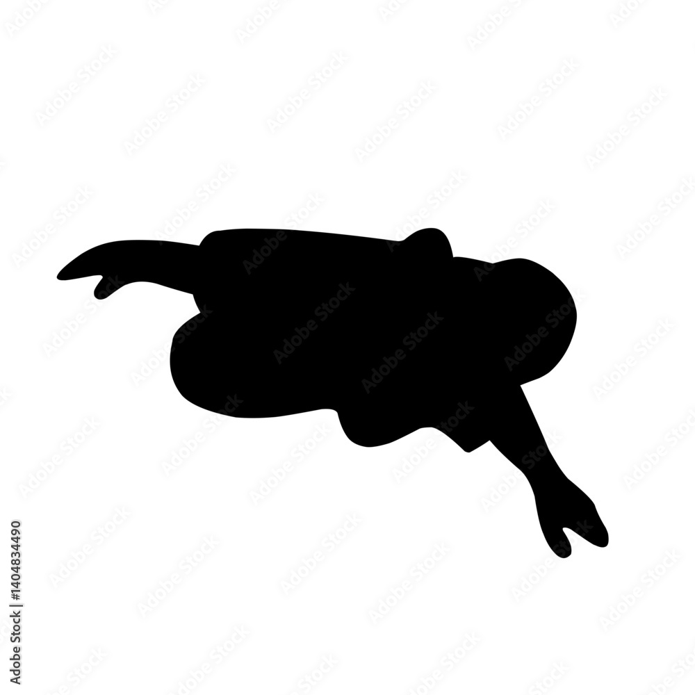 set of silhouette illustrations of people in various positions isolated on white background. silhouette Top view. Vector illustration set of silhouette illustrations of people in various positions isolated on white background. silhouette Top view. Vector illustration