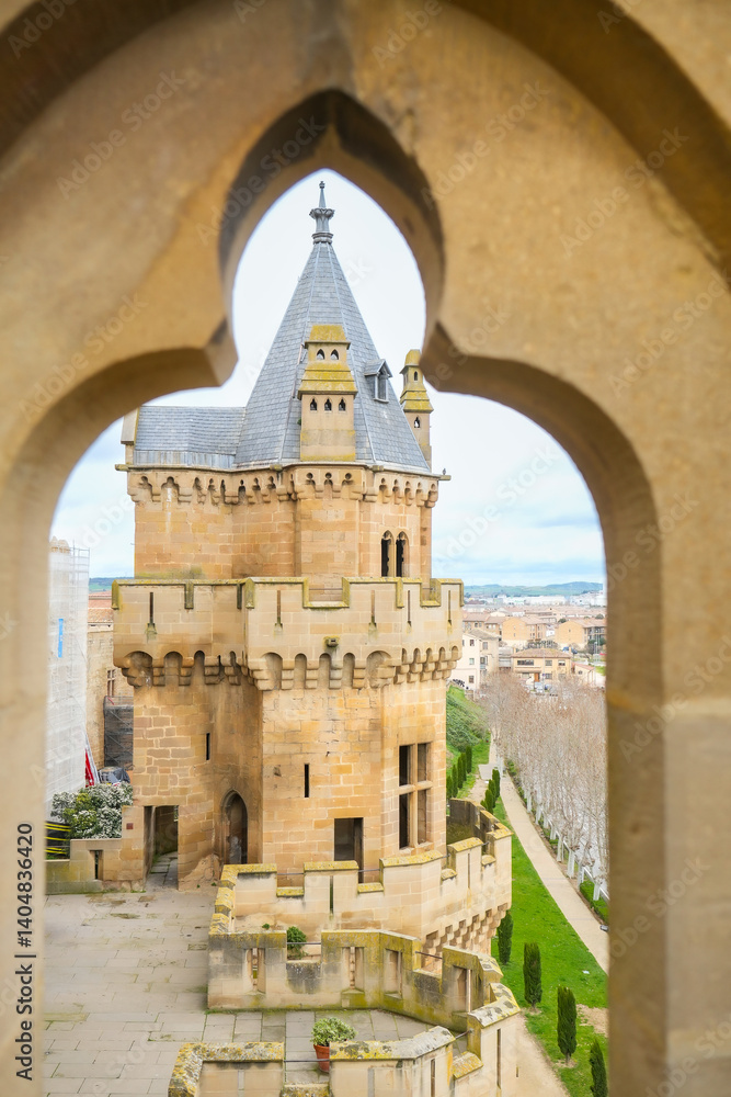 Discovering the majestic royal palace of olite in navarre, spain