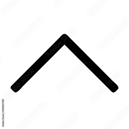 Chevron Up Icon Vector Illustration