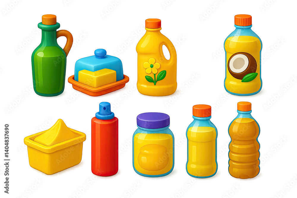 3D icon set of cooking appliances: microwave, toaster, blender, slow cooker, rice cooker, coffee maker, juicer, pressure cooker. 3d icon. Isolated 3D icon set of cooking appliances: microwave, toaster, blender, slow cooker, rice cooker, coffee maker, juicer, pressure cooker. 3d icon. Isolated