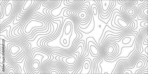 White wave paper curved reliefs abstract background, Abstract topographic contours map background.The concept of conditional geographical pattern and topography. Vector illustration. 