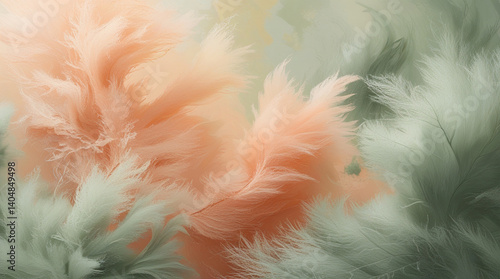 pink feather on a dark background