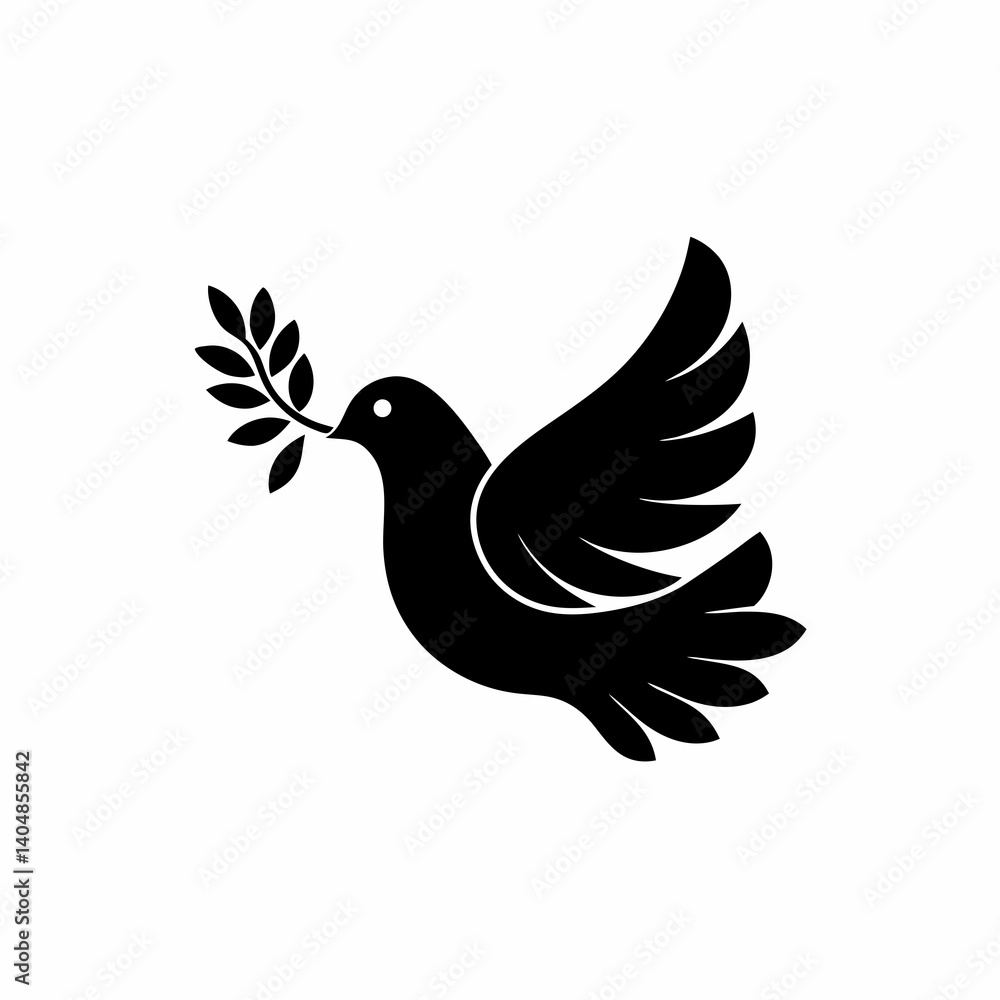 creative details Peace Dove Icon Vector Illustration creative details Peace Dove Icon Vector Illustration