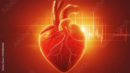 Human Heart Anatomy Detailed Illustration