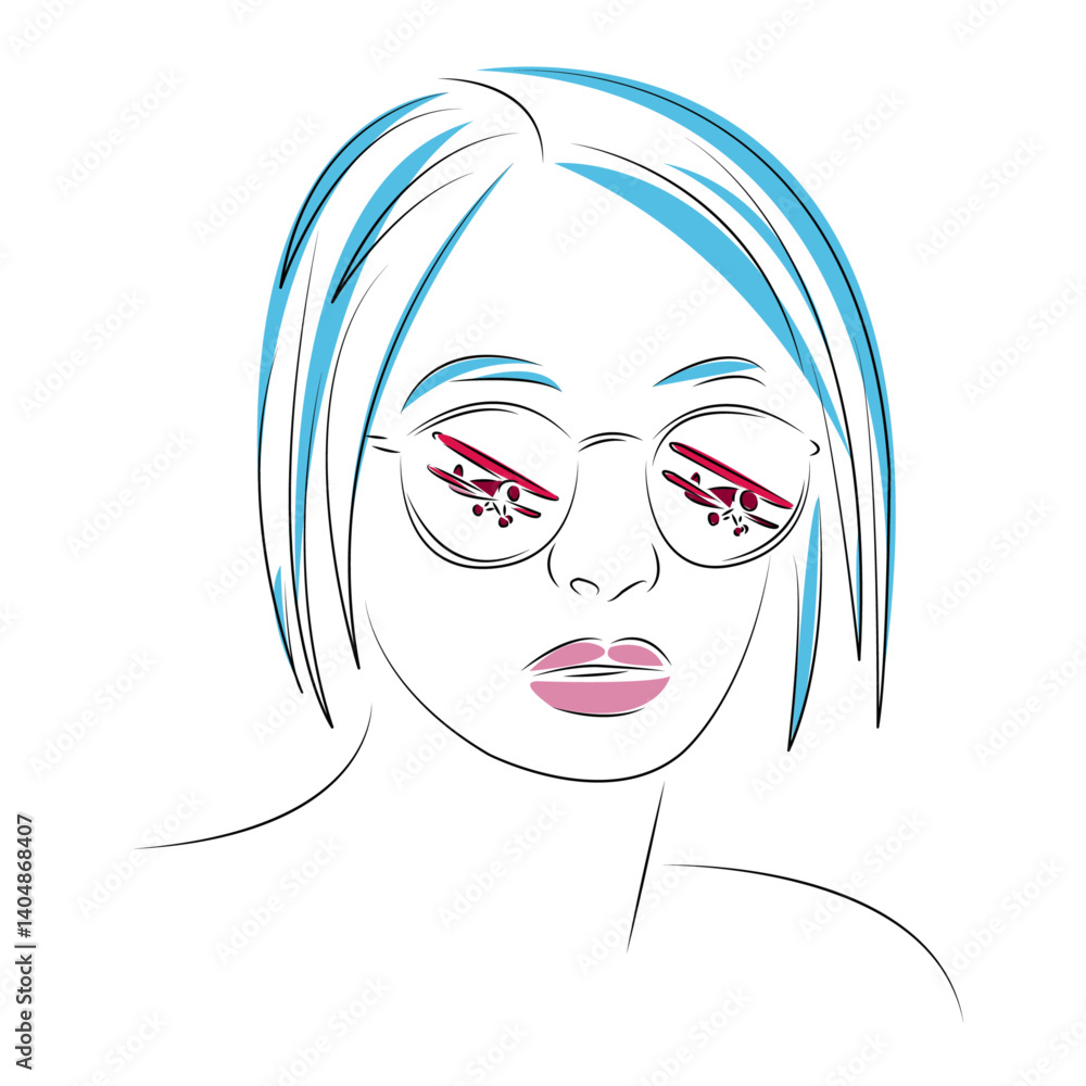 One continuous single drawing line art flat color doodle glass, fly, girl, airplane, beautiful, tourism, optical. Isolated image hand draw contour on a white background
One continuous single drawing line art flat color doodle glass, fly, girl, airplane, beautiful, tourism, optical. Isolated image hand draw contour on a white background