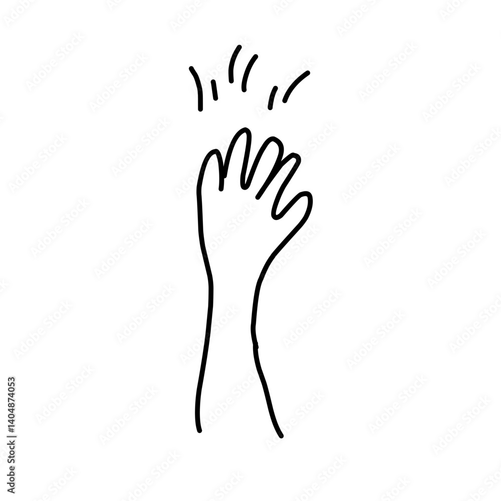 Vector illustration of hands with various gestures Vector illustration of hands with various gestures