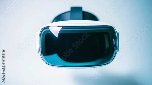Close-up view of cutting-edge virtual reality headset for immersive digital experience