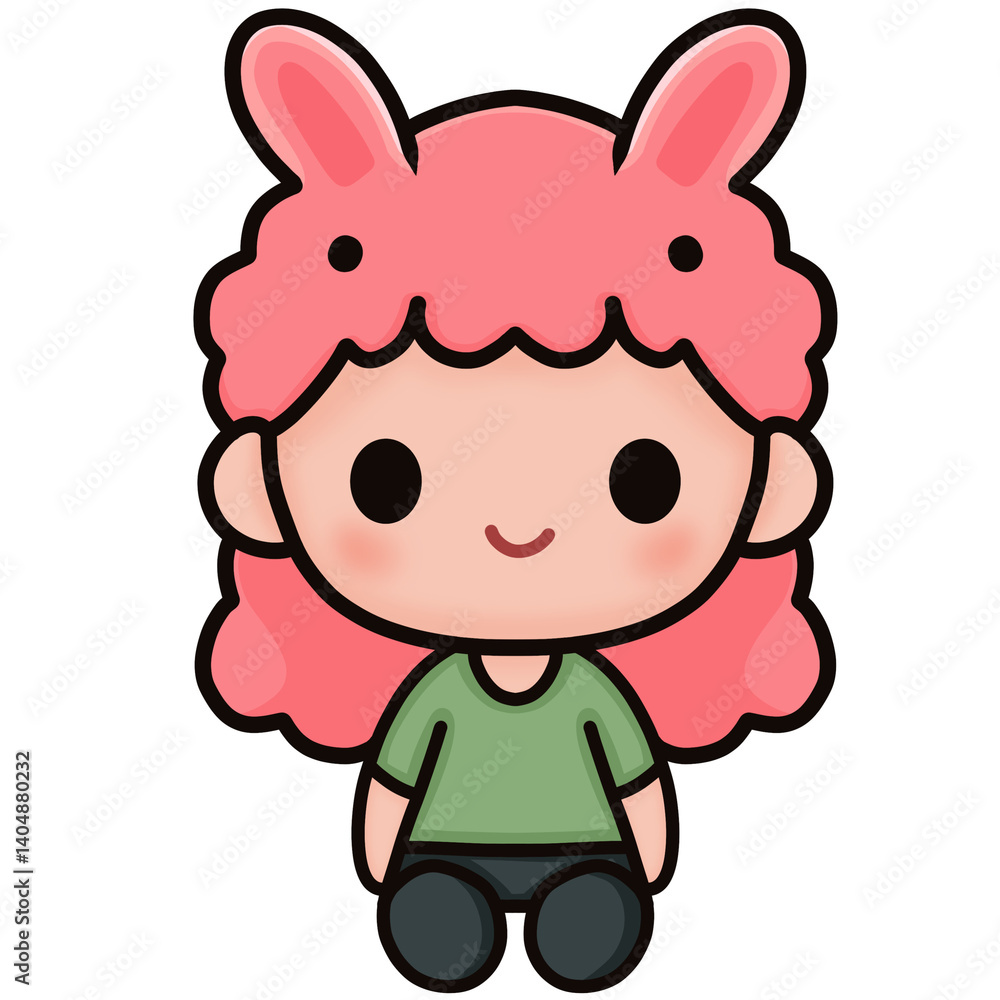 Fototapeta premium Girl cartoon