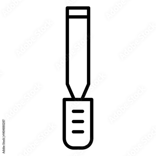 chisel icon Simple outline vector logo