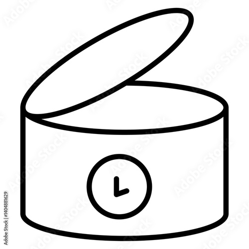 Expiration date icon Simple outline vector logo