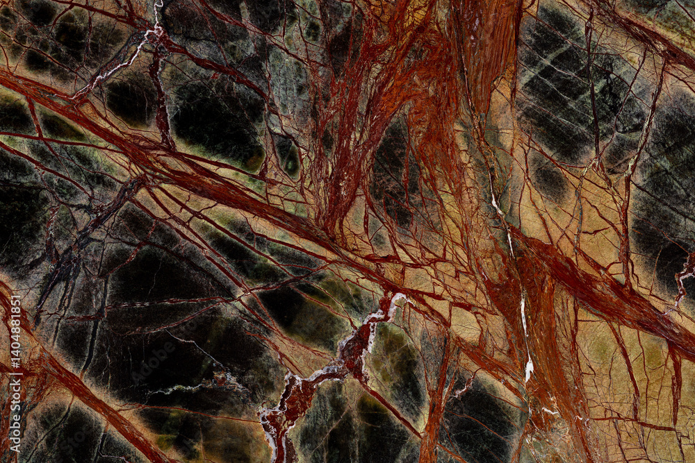 Excellent Rainforest Green Extra - marble background, texture in beautiful dark tone for your interior.