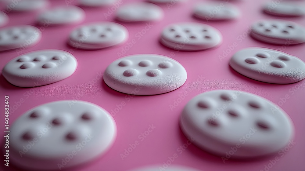 Playful Seamless White Polka Dots on Pink Background in High Resolution Playful Seamless White Polka Dots on Pink Background in High Resolution