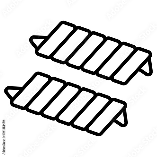 Gemelli icon Simple outline vector logo