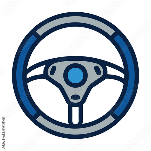 steering-wheel-icon vector image one white background