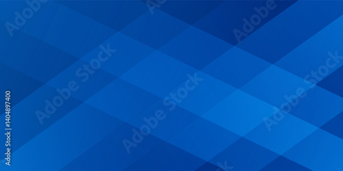 Abstract blue background with glowing geometric lines. Modern blue gradient square shape design. Futuristic technology concept.