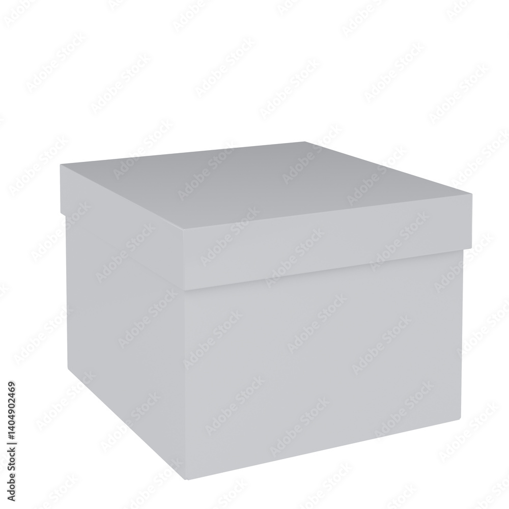 Fototapeta premium white box on white background