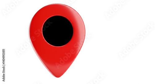Free Download Isolated Red Location Pin - GFXLoad