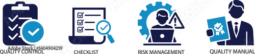 Quality Management best icon Set. , 