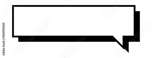 シンプルな吹き出し単体 立体的 ベクターデータ チラシ・雑誌・Web・動画素材 モノクロ