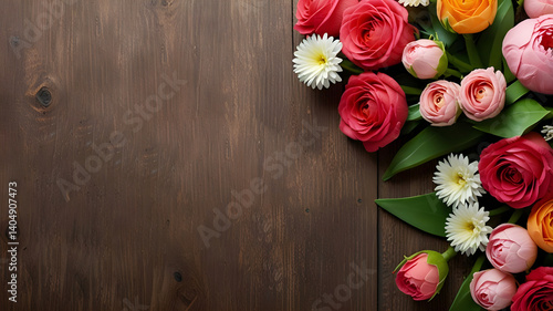 happy mother's day flowers background