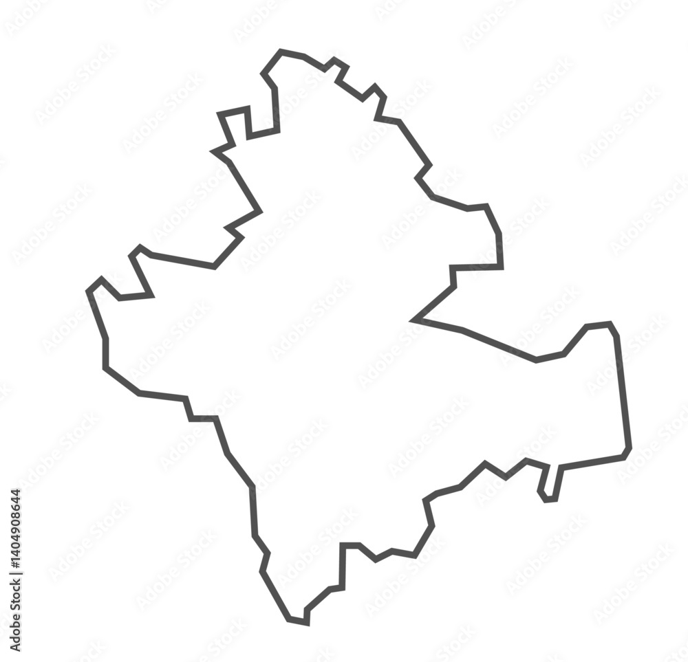vector map with black outline vector map with black outline