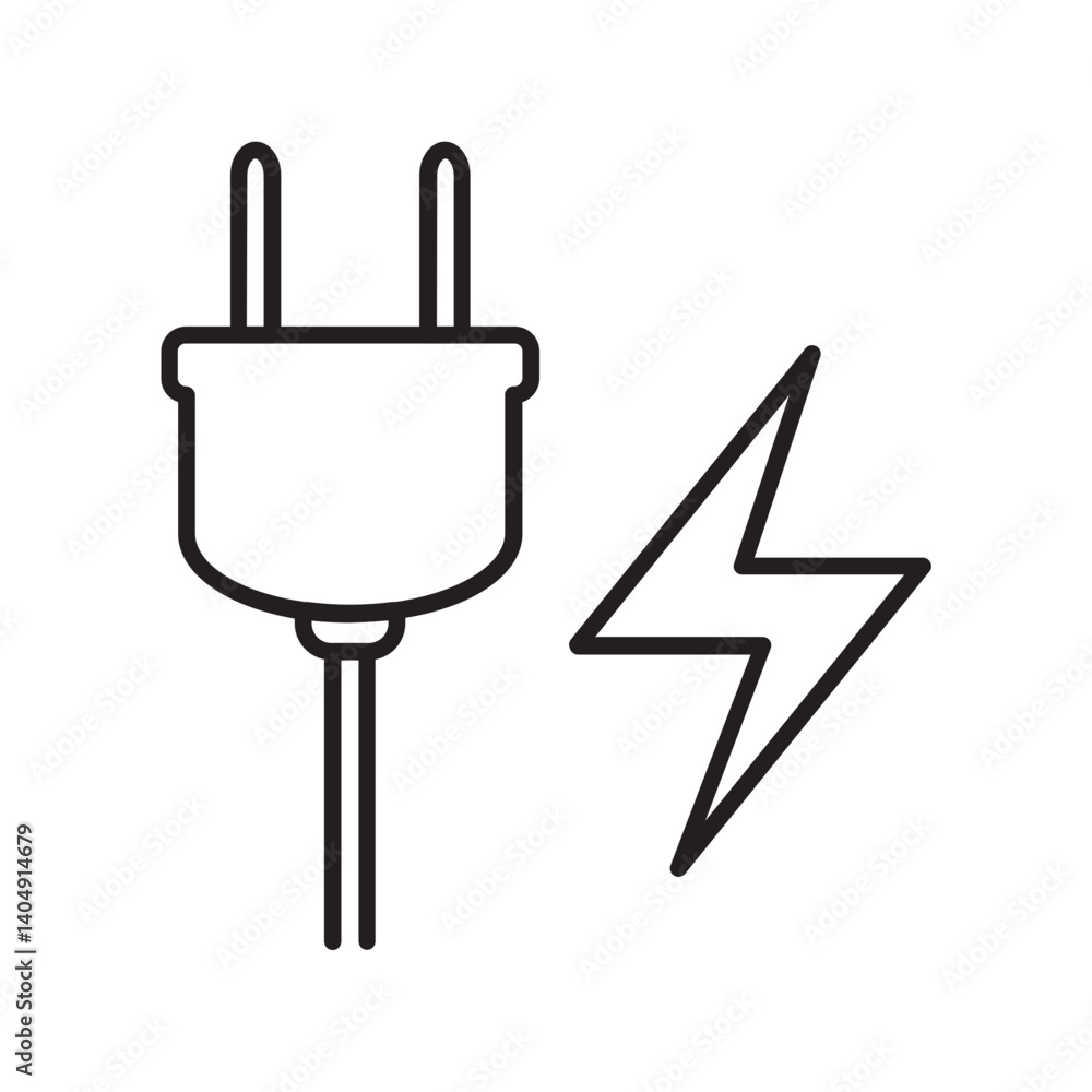 Obraz premium electric plugs line