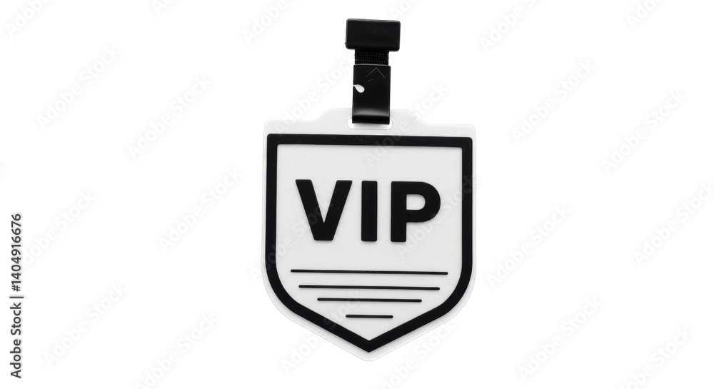 Obraz premium Isolated VIP Pass